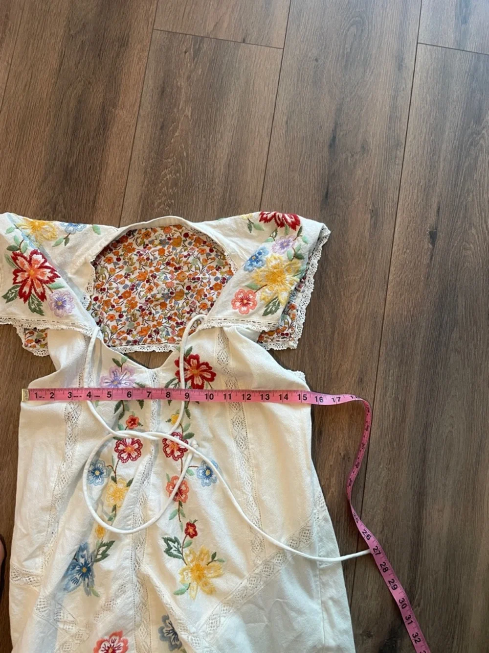 Free People Willow Embroidered Mini Dress- Size- Small - Picture 4 of 7